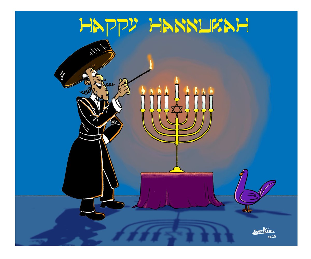 samuelkem88's tweet photo. A 2023 Happy Hannukah season’s greeting featuring Chaim and his pet bird.
-
-
#happyhanukkah #jewish #cartoon #illustration #artist #drawing #2Danimation #artwork #toonboomharmony #characterdesign #scadanimation #studentfilm https://t.co/7qJ9AUfvrO