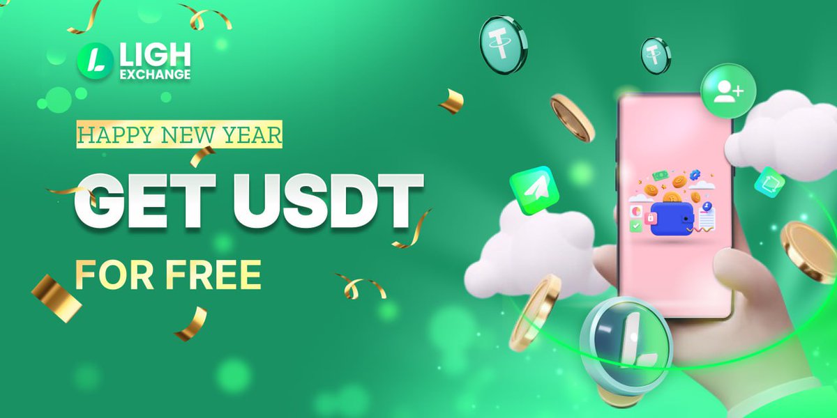 🚀️️️️️️BIG EVENT: INVITE TO GET FREE $150 USDT🌟️️️️️️
Dear LIGHEX Users,
We are thrilled to announce a special event to celebrate the New Year 2024 with incredibly enticing rewards for you and your friends.

Detail here: t.me/ligh_announcem…