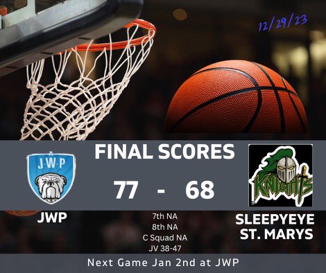 jamesnick31's tweet photo. James 32, D. Bauer 19, Kronbach and Schlueter 9. @MNScoreFeed @MinnesotaScores @mnbasketballhub @WCNSports https://t.co/4xKwGtHwvu