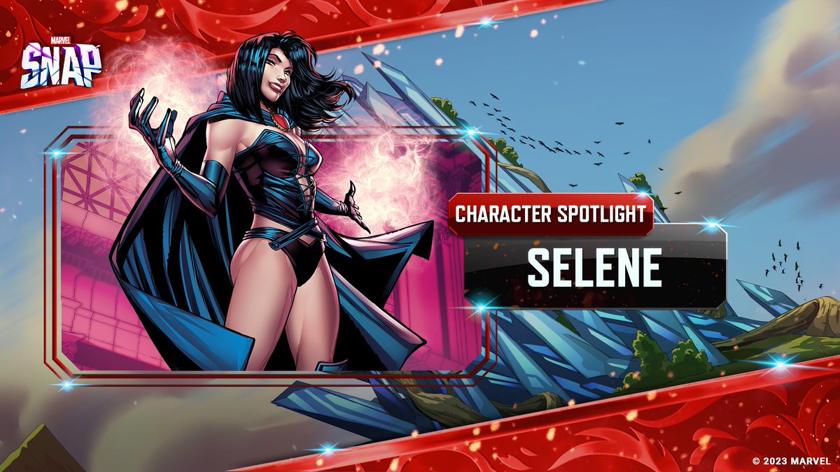 MARVELSNAP_ES's tweet image. La vampiresa psíquica Selene es una de las primeras mutantes del mundo  — Capaz de alcanzar la inmortalidad absorbiendo fuerza vital, recuerdos y controlando las mentes de sus víctimas.  

🔵 Energía: 1 
🔶 Poder: -1  
🔹 Al Revelarse: Otorga -3 de poder a la carta de menor poder…