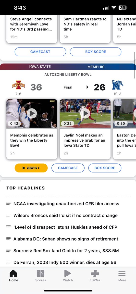 JohnnyMac_15's tweet photo. @espn Can we get the score corrected please? https://t.co/zspMNBIHgz