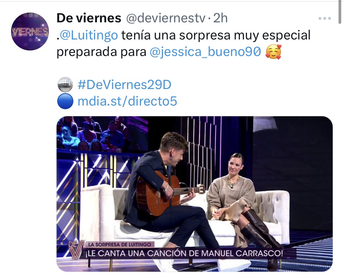 dramabananna's tweet image. Luitingo aprovecha para promocionarse. Con una canción de Manuel Carrasco. Suya nunca. Lo suyo es ir copiando a los demás. Empezando por el nombre. Qué vergüenza dan. #DeViernes #GHVIP30D