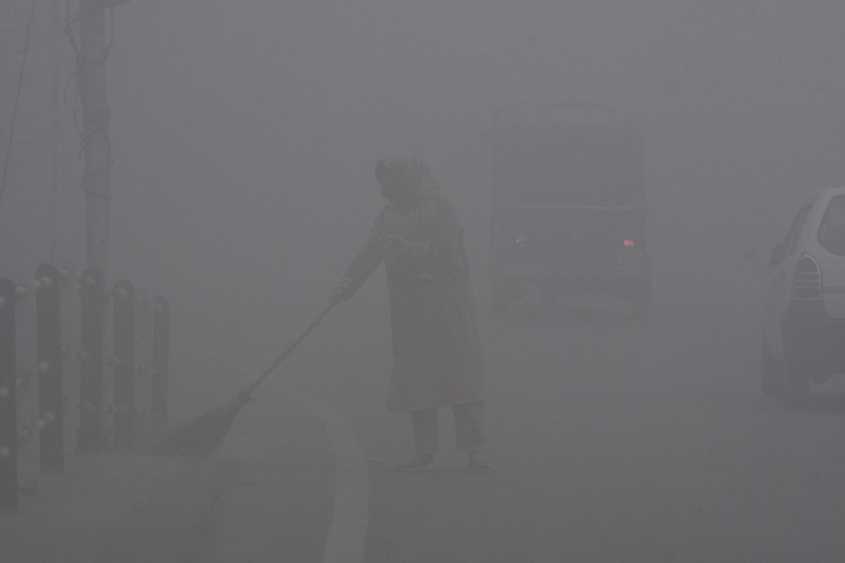 DalTales's tweet photo. Morning at #lalchowk
Chillai kalan without snow... And too much of fog.
Is it Global Warming?

#Kashmir 
#kashmirdiaries
#srinagar
#smartcitysrinagar
#WINTER https://t.co/Jev7UPrVp5