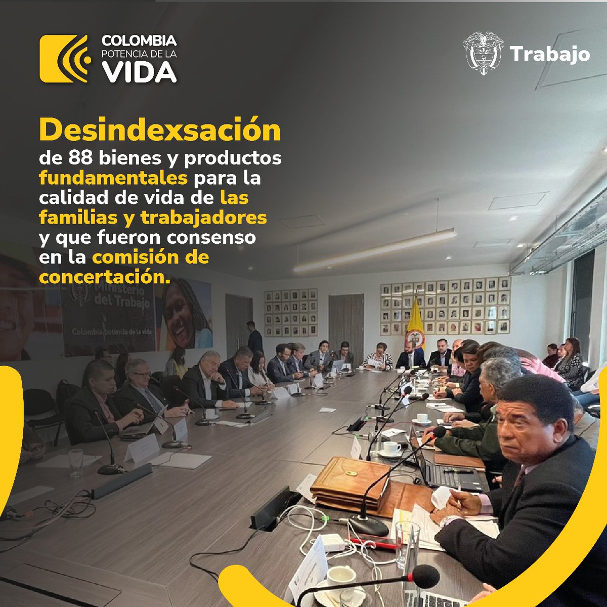 MintrabajoCol's tweet photo. 🇨🇴El #GobiernoDelCambio decretó incremento de 12.06% para el #SalarioMínimo SMLV 2024. Agradecemos la disposición de diálogo que tuvieron empresarios y trabajadores representados/as en las centrales obreras.

Dos millones y medio de familias vulnerables se beneficiarán. https://t.co/ZYRlBH16Tw