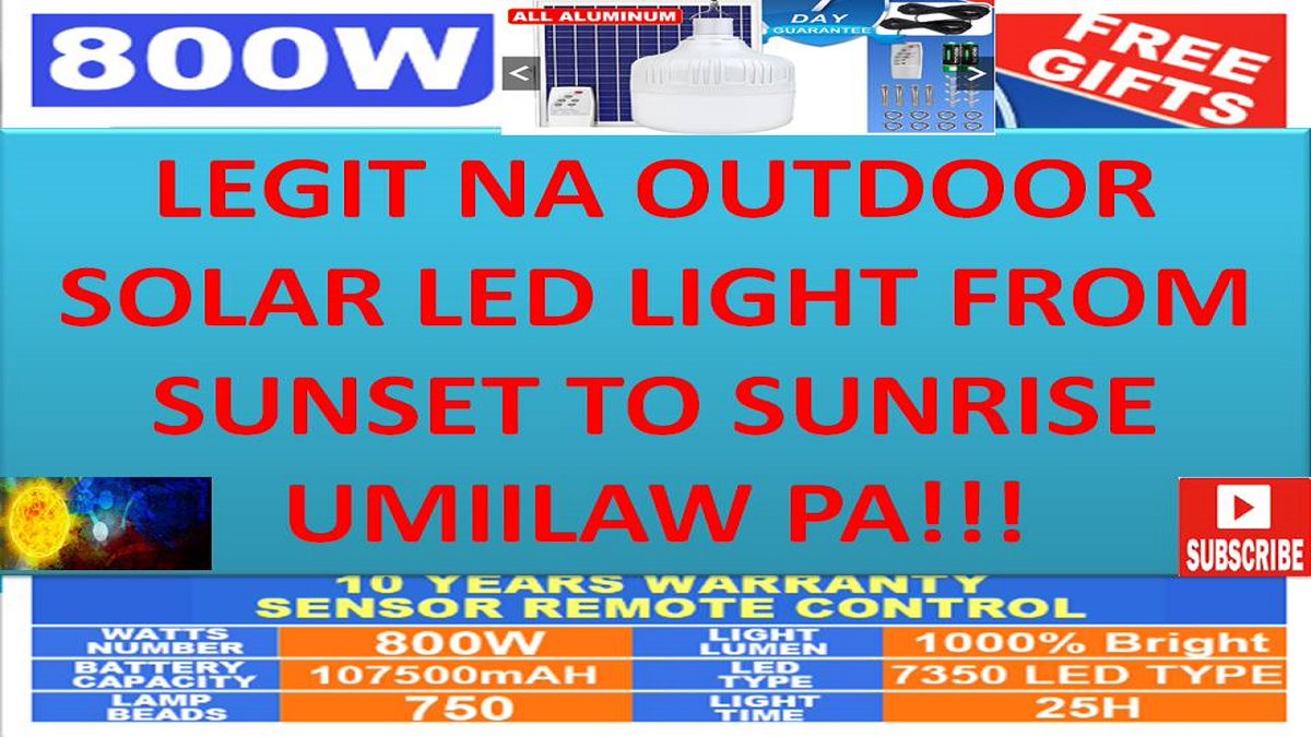 BlueNavigator25's tweet image. Legit na SOLAR LED Outdoor Light 800 Watts Kaya From Sunset to Sunrise Plus youtu.be/GhGrrsrkAm4?si… via @YouTube 

#solaroutdoorlight #solarledlight #solarlight #renewableenergy #letsgogreen