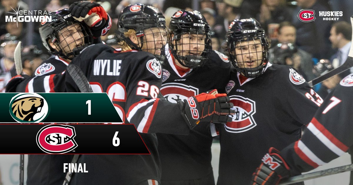 6 Huskies score in a 6-1 win over Bemidji State! 👊

#GoHuskies | #HuskyHockey 🏒