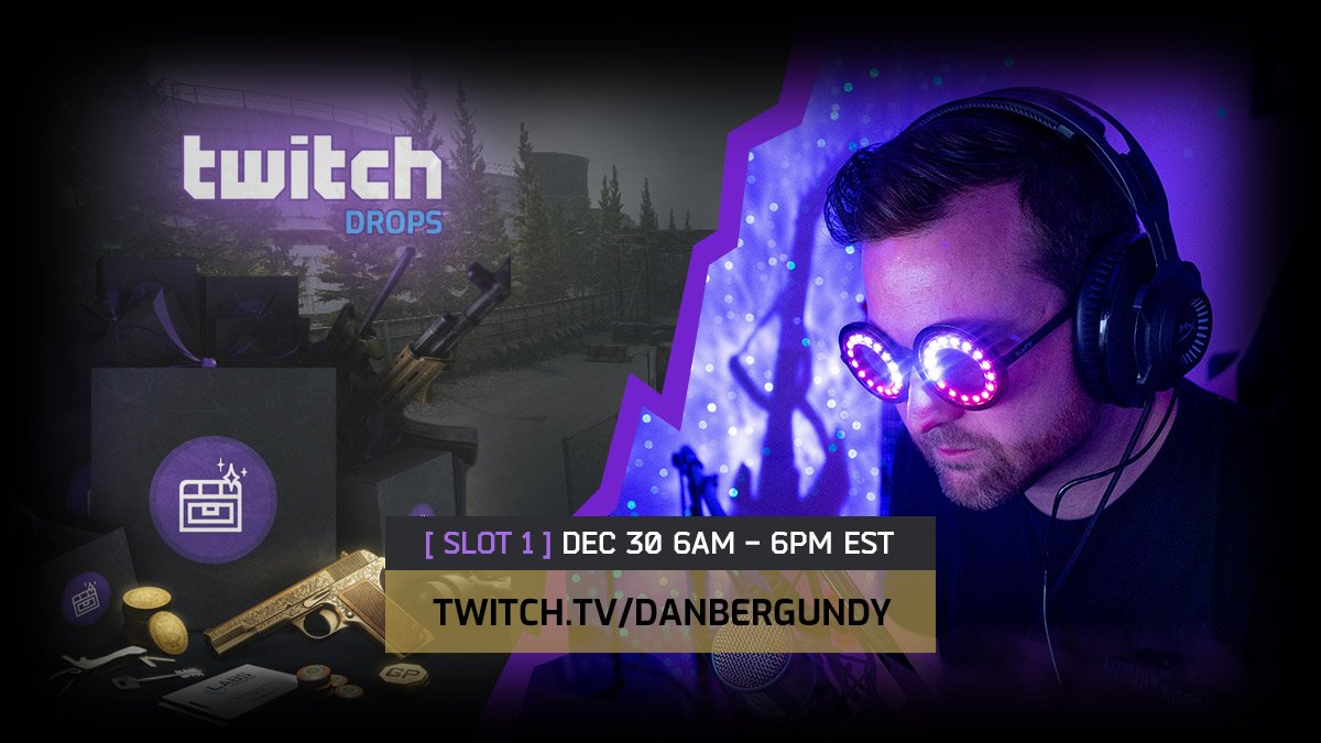 Getting a nap in and then going live early in the am for slot 1 of the EFT DROPS event!

[ SLOT 1 ] Dec. 30 6am - 6pm est

👉 twitch.tv/danbergundy 

#EscapefromTarkov #TarkovArena