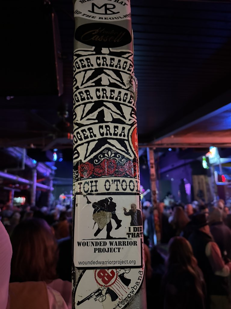 phillyshot's tweet photo. At @HanksTexas seen me a @RichOToole sticker hanging out  #hankslastfridaynight https://t.co/T5WzrFgNeN