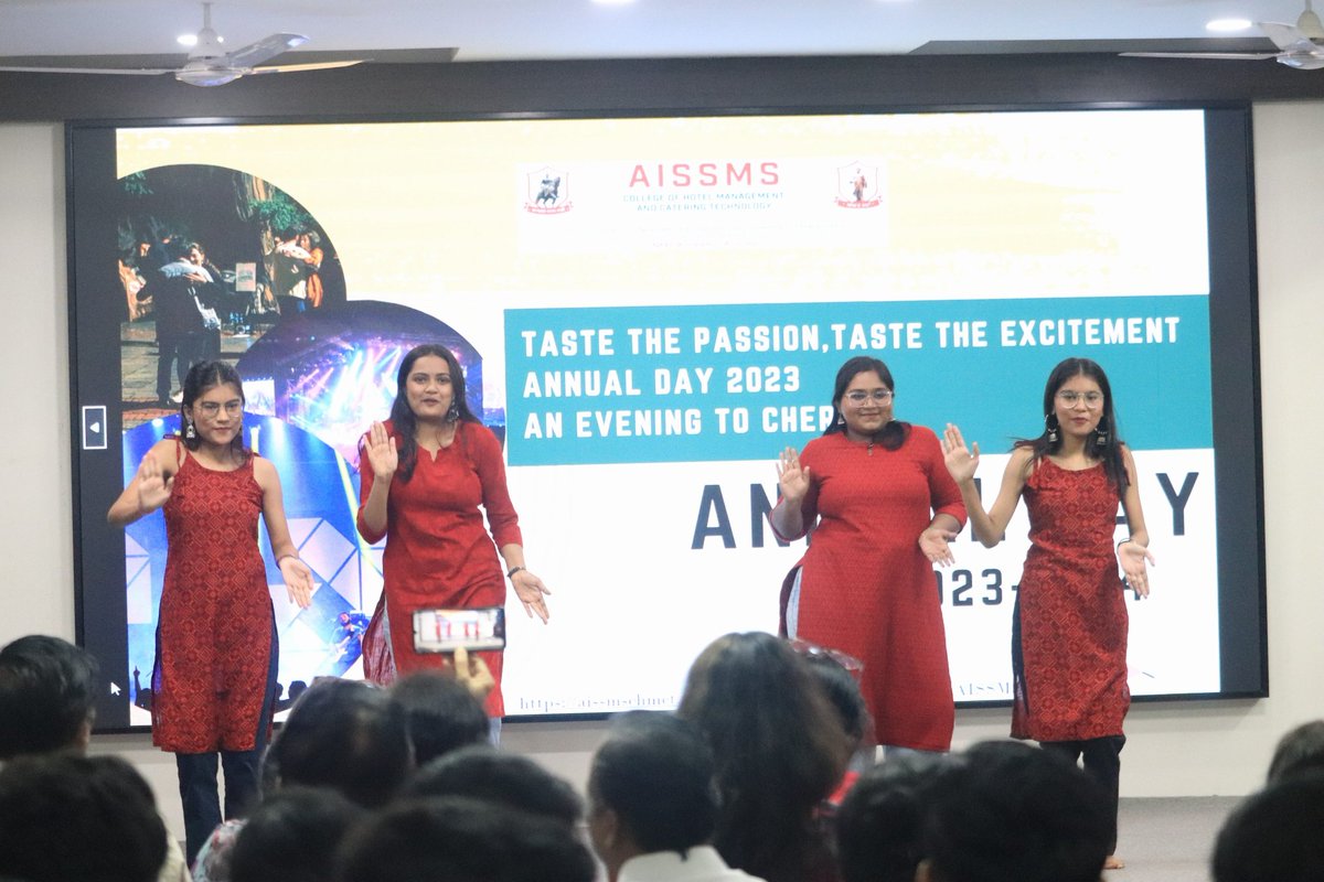 AISSMS_CHMCT's tweet photo. Our Annual Day was an evening to cherish, replete with music and some incredible performances by the students, celebrating yet another year of achievements and milestones at AISSMS CHMCT.
#AISSMS #CHMCT #ANNUALDAY2023 #PUNE #HOSPITALITY #STUDENTS https://t.co/Rlwr8e5Va5