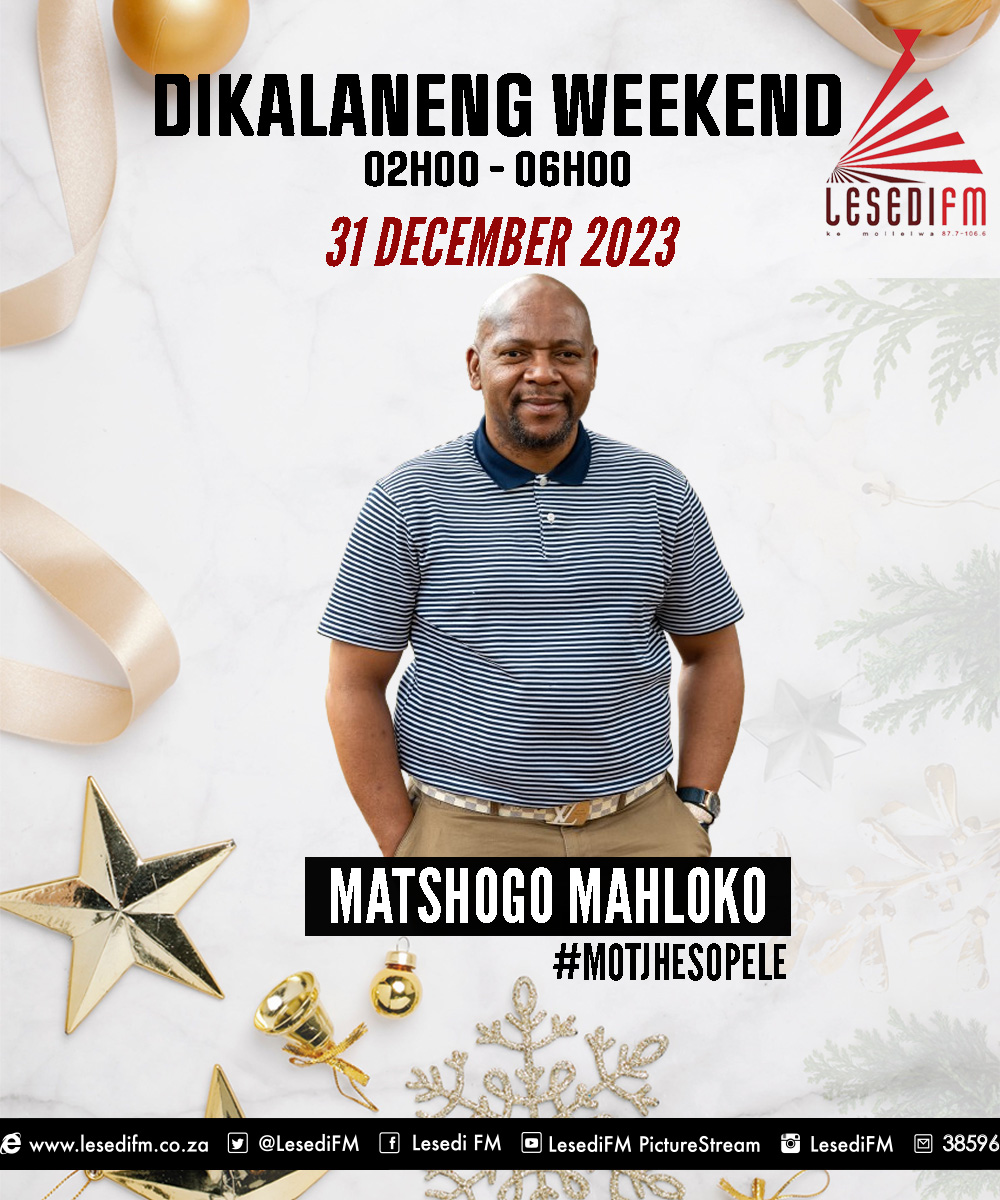 LesediFM's tweet photo. #NewYearsEve #MotjhesoPele #DiARoropa #DikalanengWeekend #Mathumisa https://t.co/OMZJJWbZgc