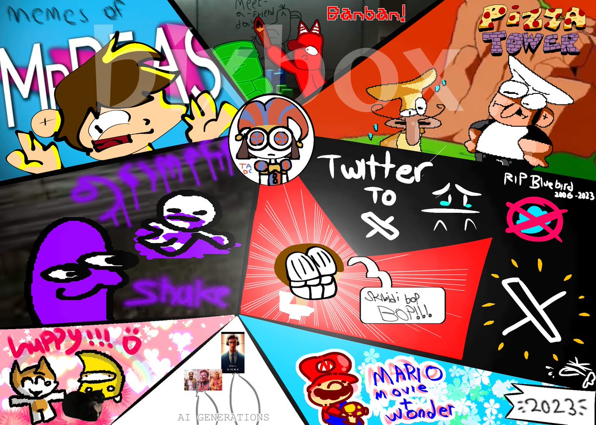 bixlikesyou's tweet photo. Guys! Can you belive this! It’s almost 2024! Here is all of the things in the 2020s that we remember! #ibispaint #NewYear2024 #HappyNewYear2024 https://t.co/LVlHJkVhcI