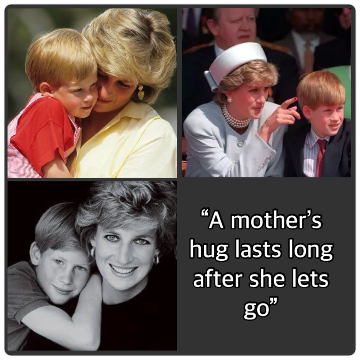 “All I want to do is make my mother incredibly proud.” (Prince Harry, 2016) 

Yes she is!😍💕

#SoulMates #QueenOfHearts #TruePrincessOfWales #LoveAlwaysWins #GoodKingHarry #HisMothersSon #PrinceHarryWon