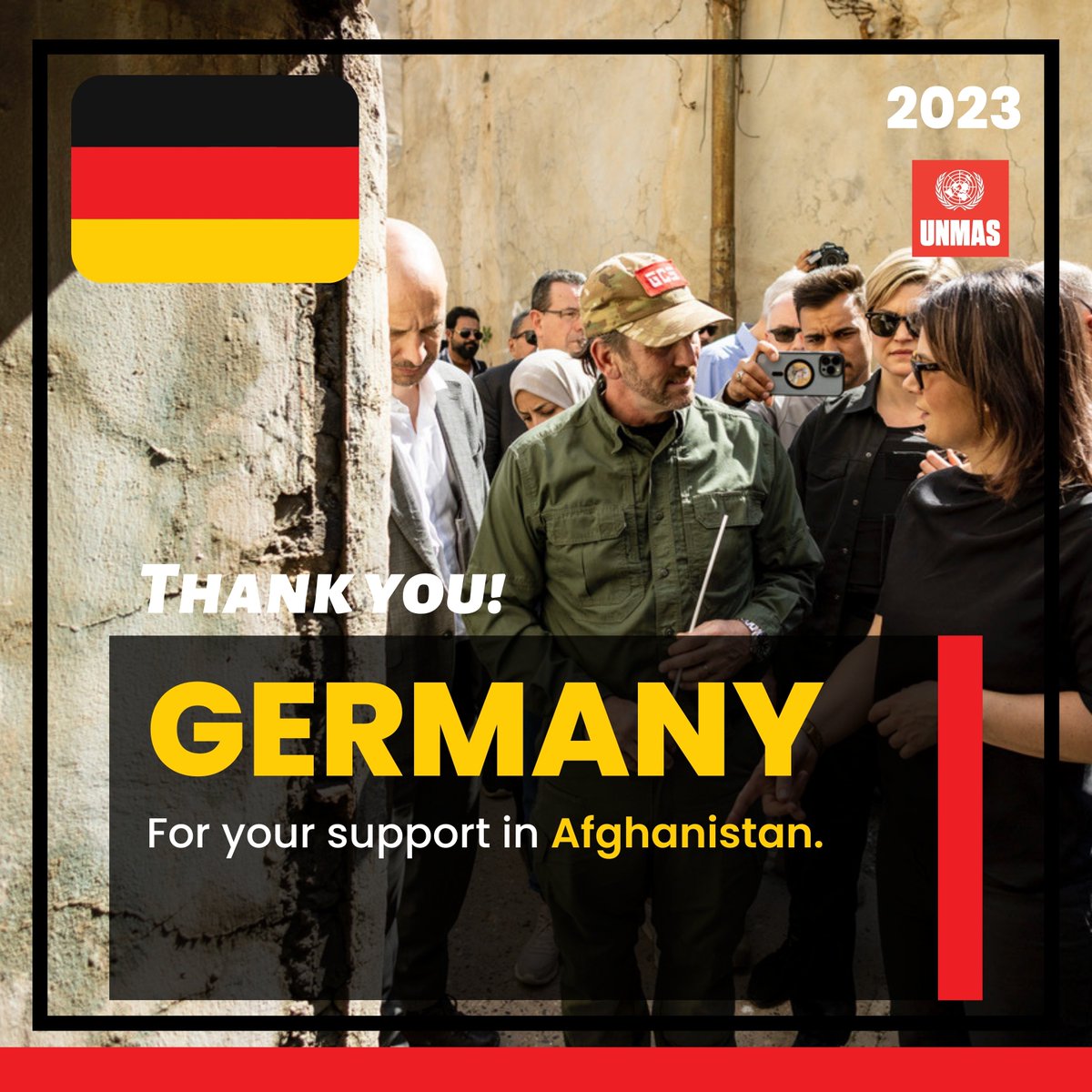 UNMAS's tweet photo. ๐ Danke, Thank you, ๐ฉ๐ช Germany, for your invaluable support in Afghanistan throughout 2023.
_____
#23UNMAS @GermanyUN @GermanyDiplo @GermanyinAFG https://t.co/osqfCvMEG7