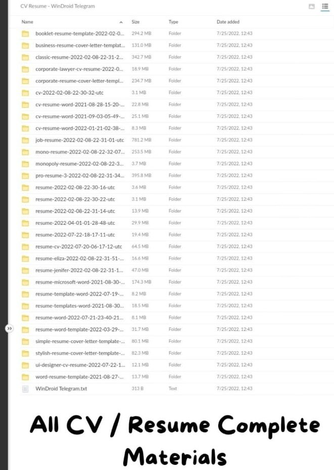 RahulKu22532718's tweet image. Last Day of Giveaway 2023 🎊

All CV /ATS Resume Complete Materials can Cost you 100$ but  for 24 hours...

Just Free Of Cost!!

Simply:

1. Follow me (So that I can DM)
2. Like and Repost 
3. Comment &quot;CV&quot; to receive your copies.