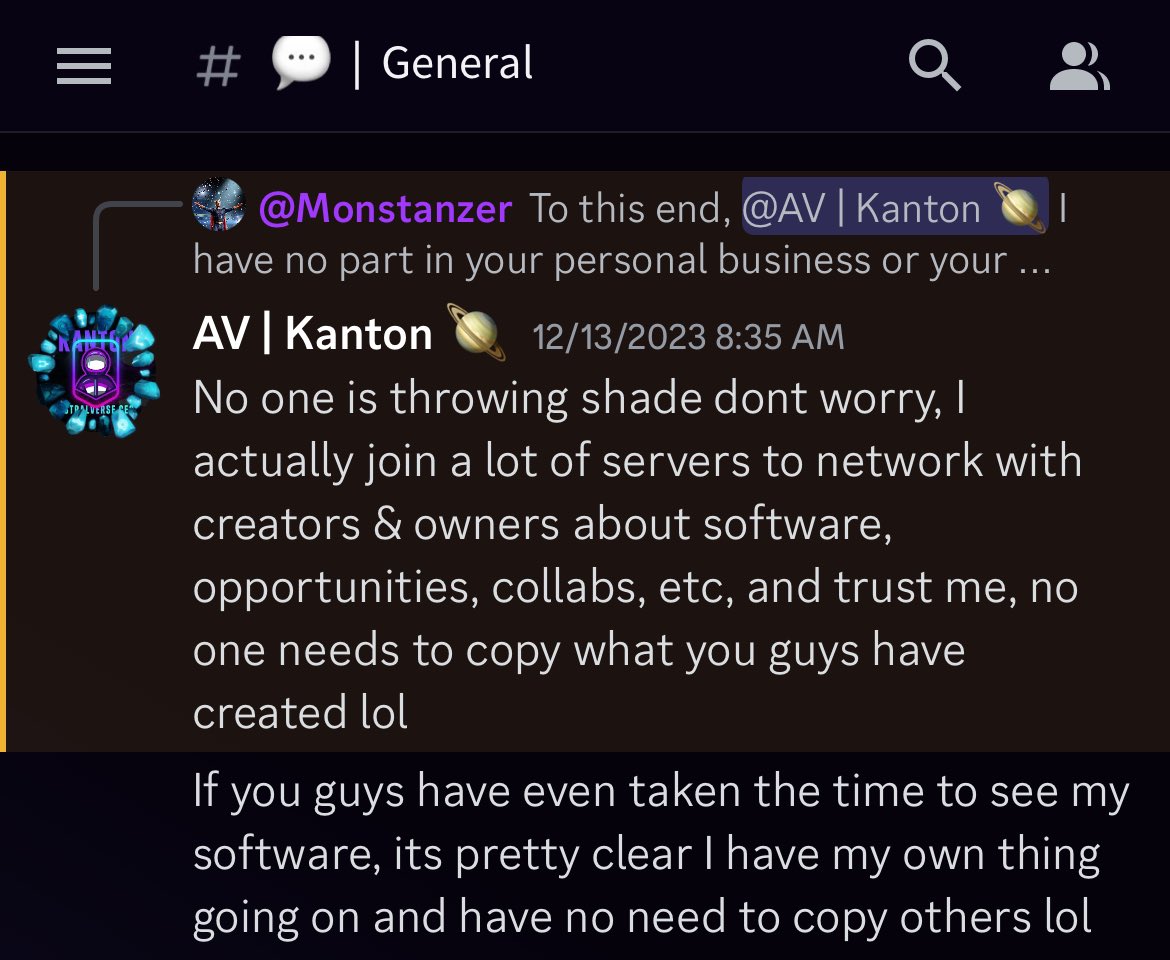 GorbAlgo's tweet image. I steer clear and stay out of drama and other’s businesses but seems folks @AstralVerseAV love to bother other businesses and their customers by continuing to make burner accounts to try and shit on their competition. I am not going to stoop to their level and return the favor,…