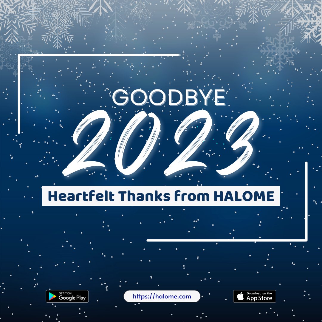 Halome_official's tweet photo. 💌 Farewell, 2023! A Heartfelt Thanks from HALOME! ❤️

Thank you for choosing us to be a part of your daily conversations, celebrations, and connections. 🥂 Your messages, stories, and shared moments bring life to our app and make it a space for communication and camaraderie. https://t.co/rWvNNRBPgz