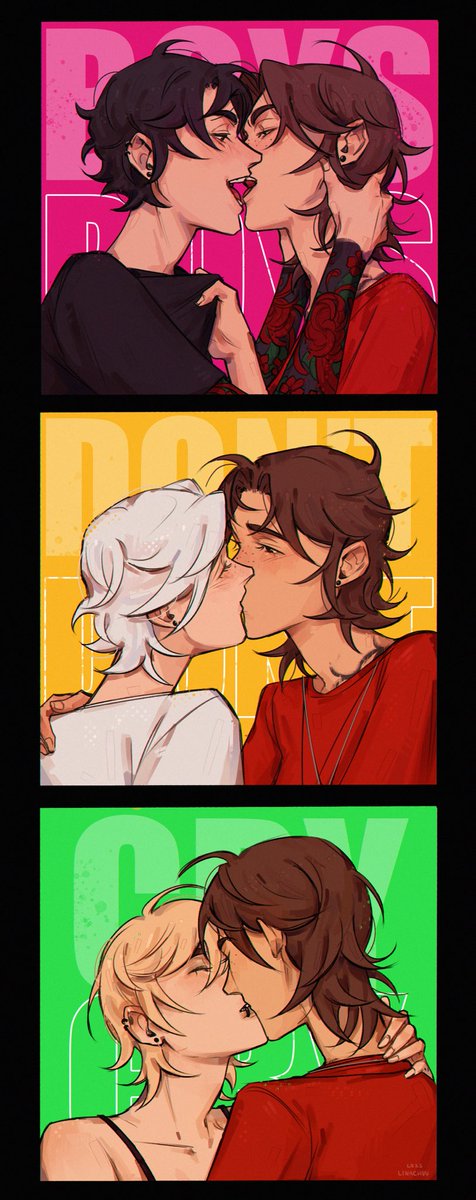 girl kissing #oc #originalcharacter #wlw