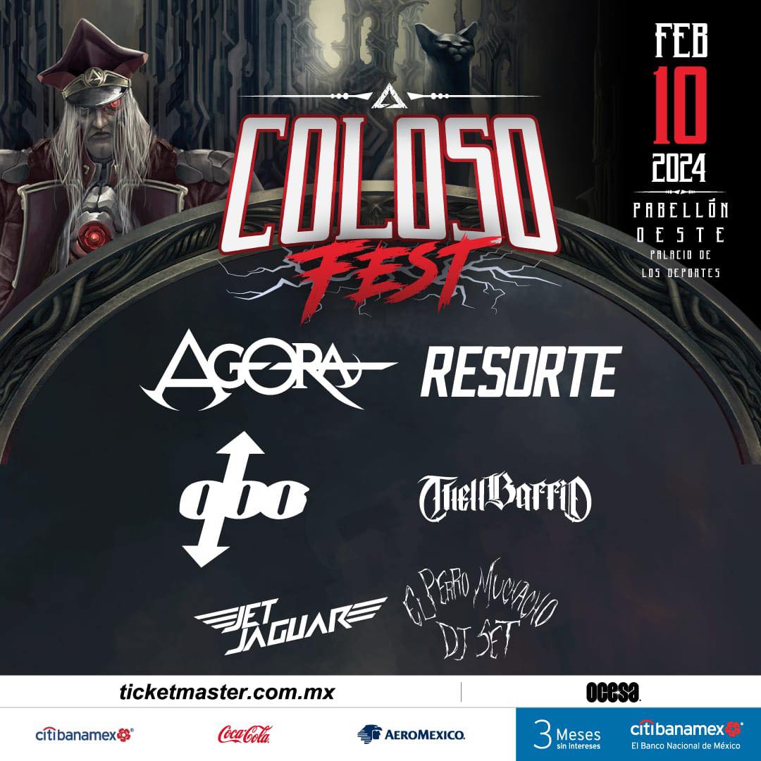 BlancaLechuza's tweet photo. Este próximo 10 de febrero de 2024 llegará la primer edición del #ColosoFest al #PabellónOeste
@AGORAoficial, @Resorte_Oficial, @thellbarriomx, @qbooficial, @jetjaguarmusic y el debut de #ElPerroMuchacho con un DJ Set de metal imperdible
Boletos en : https://t.co/GPiREmsKvb https://t.co/eIGzAfSGvi