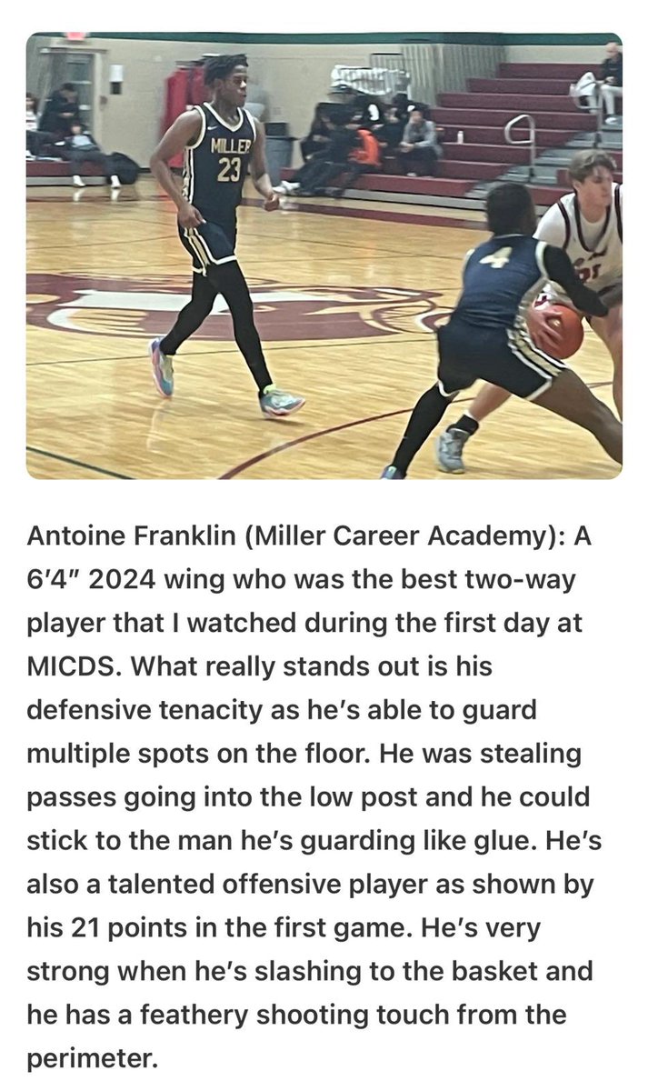 Thanks <a href="/PrepHoopsMO/">Prep Hoops Missouri</a> for the article💯#dog🐶 <a href="/Miller_CA_BBall/">Career Academy Basketball</a>