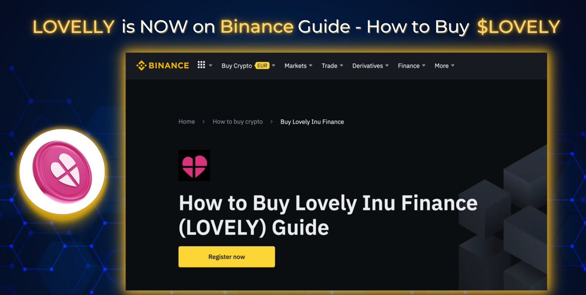 LOVELY7L's tweet photo. 📢JUST IN: @Lovely_finance is NOW on #Binance       Guide - How to Buy $LOVELY 

 Did you buy #LOVELY ? 

#Crypto #CryptoNews #altcoin #BTC       #BNB       #lovelyinufinance 

Read more👇 https://t.co/pmJjcamlJa