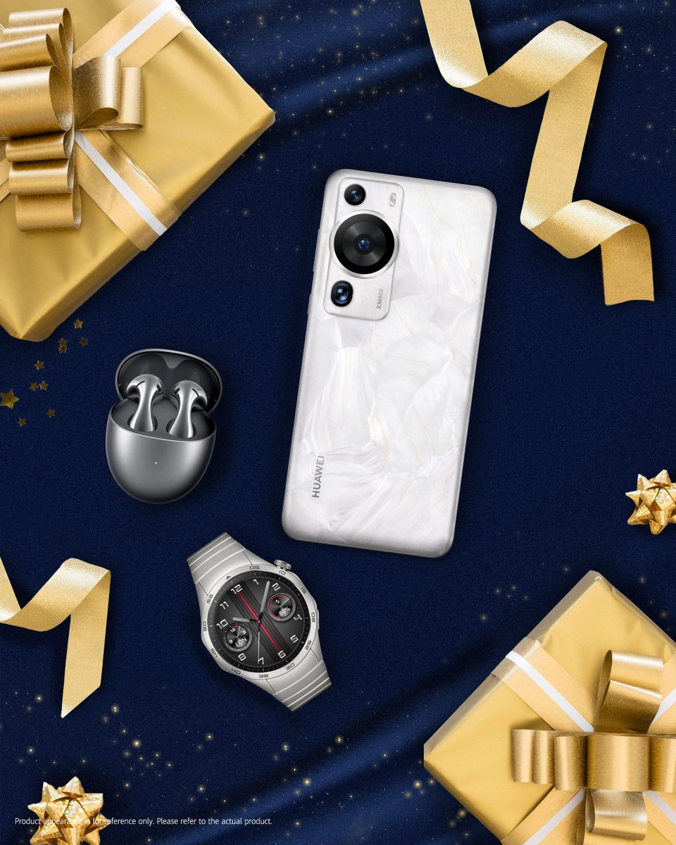 Start the new year in style! Choose from our curated essentials to set the tone for a chic and poised beginning. Comment with the device emoji you'd love to receive! 👇 😉 
#HUAWEIP60Pro #HUAWEIMateX3 #HUAWEIFreeBuds5 #HUAWEIFreeBudsPro3 #HUAWEIWATCHGT4 #BetterTogether2024