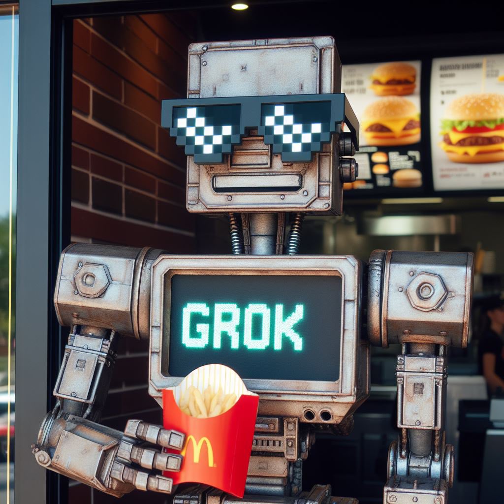 mgwindey's tweet image. I’m loving it #GROK @McDonalds
