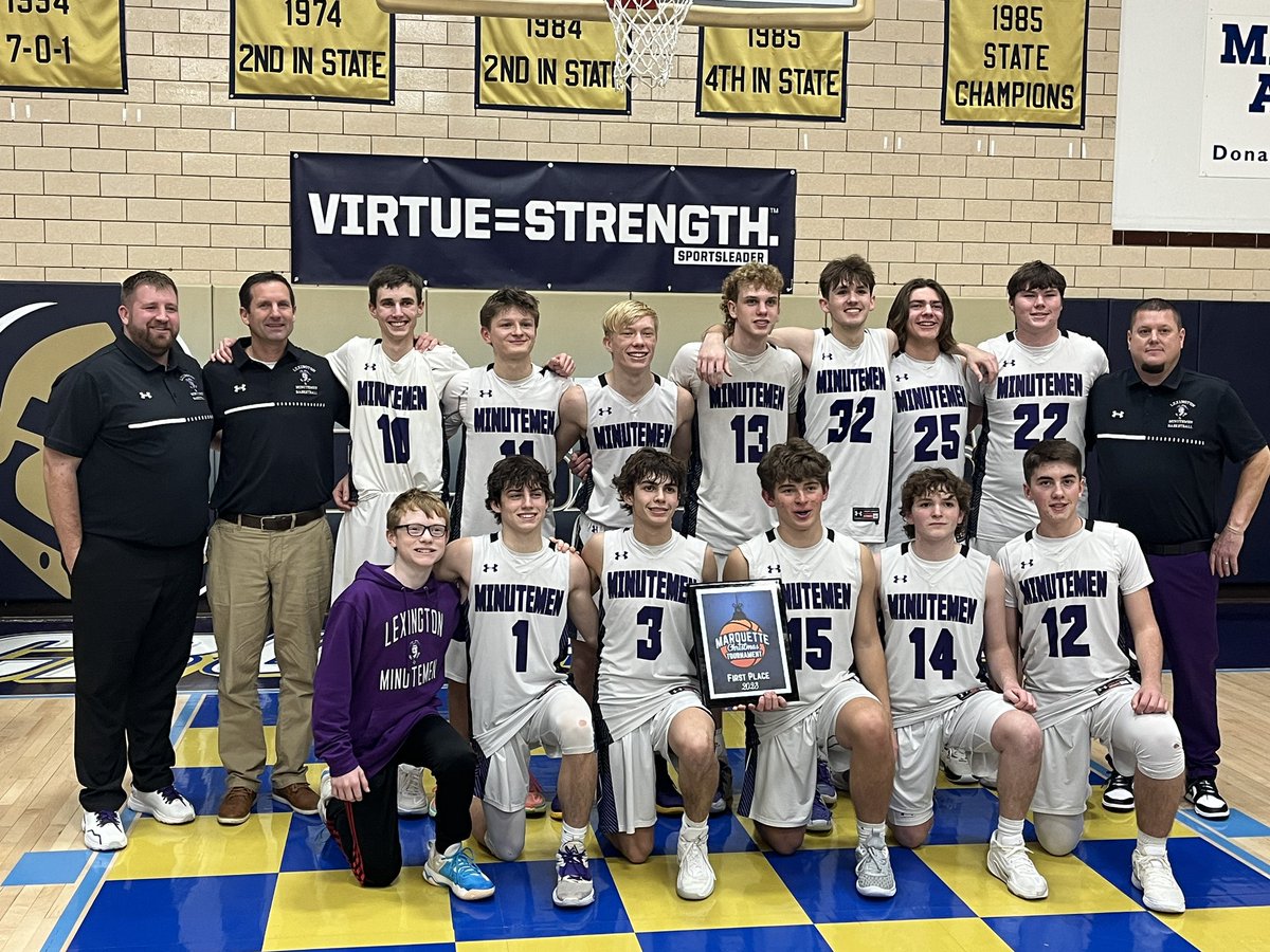 Our 2023 Marquette Christmas Tournament Champions: The Lexington Minutemen!