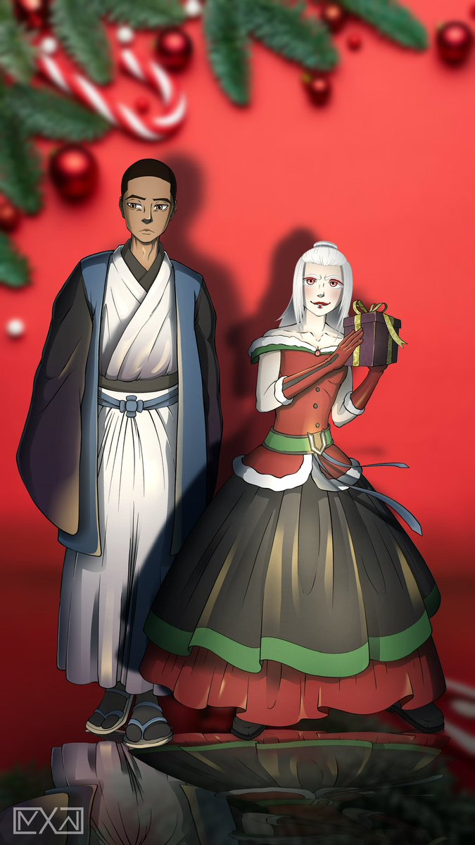 MXW_Design's tweet photo. With Christmas at and an end and a new year on the horizon I wanted to share my contribution to the Knights of the Art Table holiday art challenge. Terra is obviously more excited to celebrate than Will. I wonder why…
#MXWDesign #TheDarkestValley #ChristmasArt #StayXcellent https://t.co/2s4YCvfGPZ