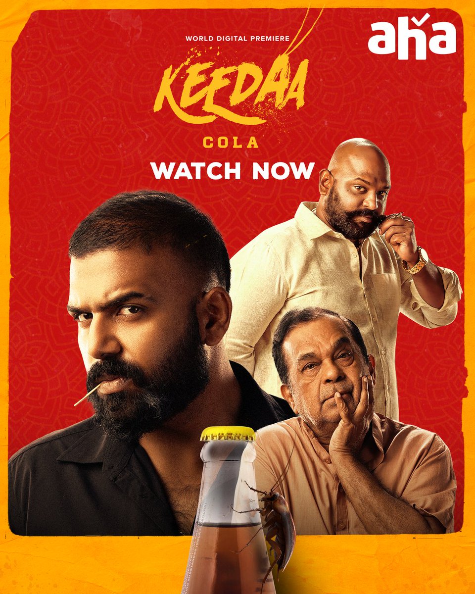OTTFunk's tweet photo. #KeedaaCola Now Streaming On #Aha

🍿 https://t.co/RpfGHKGcuX

🔉 Telugu

Follow - @OTTFunk

#TharunBhascker #Tollywood #Prabhas #Salaar #MaheshBabu #GunturKaaram #AlluArjun #RamCharan #JrNTR #Devil #Nani #KurchiMadathapetti #OTTFunk https://t.co/eNk3cVRlbk