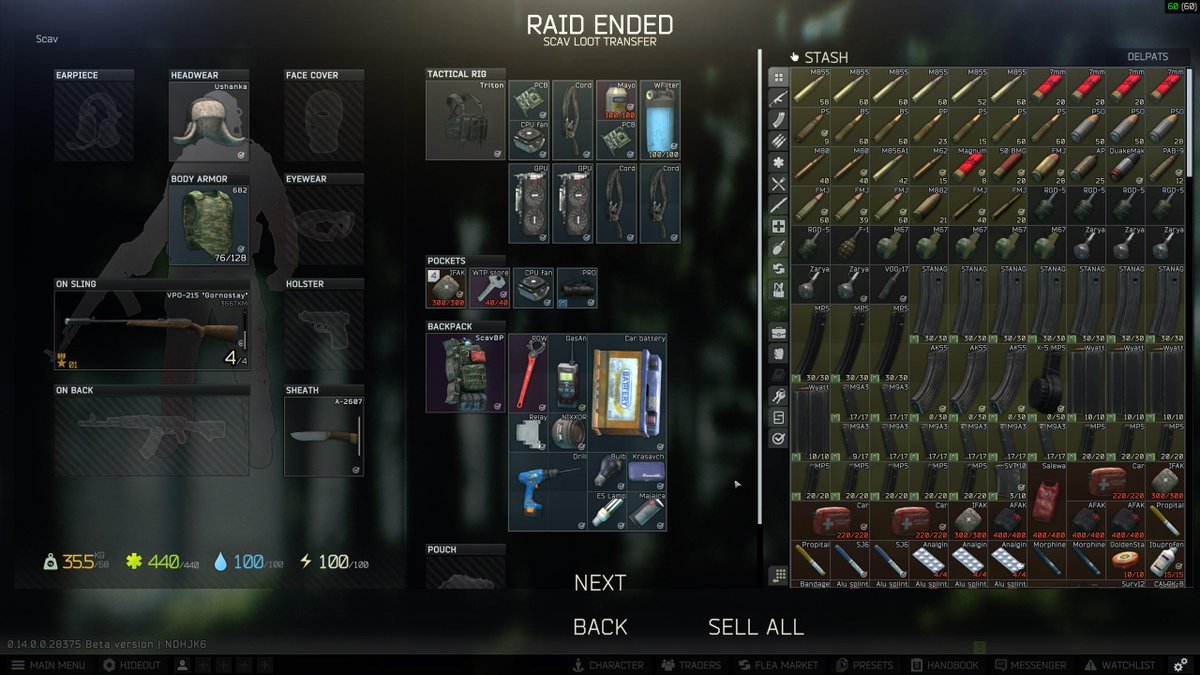 stapledtv's tweet photo. Neat little scav run on last night's stream :) https://t.co/7fnAi99VKD