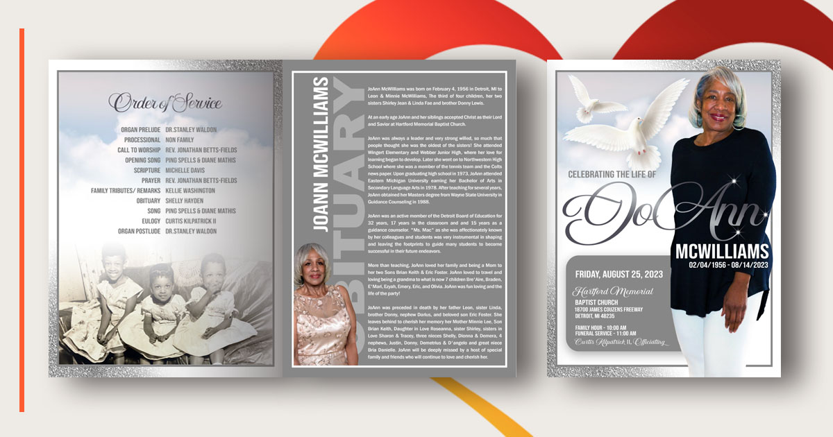 amberheartcares's tweet image. It's the families for us. ❤️ #amberheartcares #obituaries #funeralprograms #memorials #family #detroit #nationwide #graphicdesign #graphicdesigner #affordable #lowcost #quality #prayers