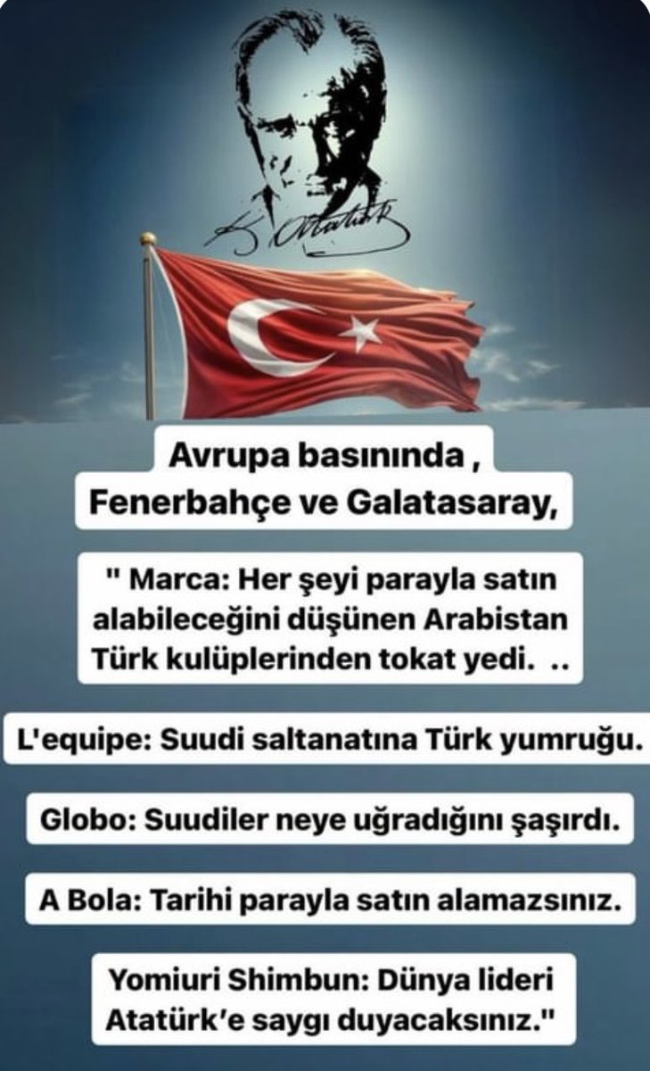 vuralboy's tweet photo. Tarafsız Avrupa basınının maçla ilgili düşünceleri.
"TFF Başkanı" Ne konuşacak merakla bekliyoruz. 
Suudi Arabistan dolarla her şeyi yaptıramayacağını öğrenmiştir. UEFA https://t.co/SkuXlj0mjs