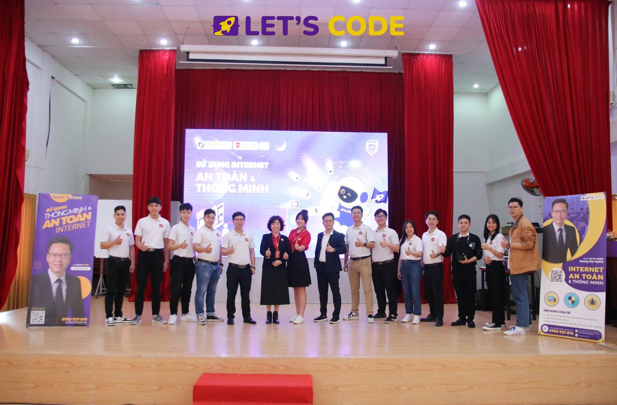 SeoLetscode's tweet image. Nha Trang, vào 8:00 sáng thứ 6 ngày 29 tháng 12 năm 2023, sự kiện: &quot;SỬ DỤNG INTERNET THÔNG MINH &amp;amp; AN TOÀN&quot; chi tiết xem tại: letscode.edu.vn/lets-code-to-c… via @SeoLetscode
