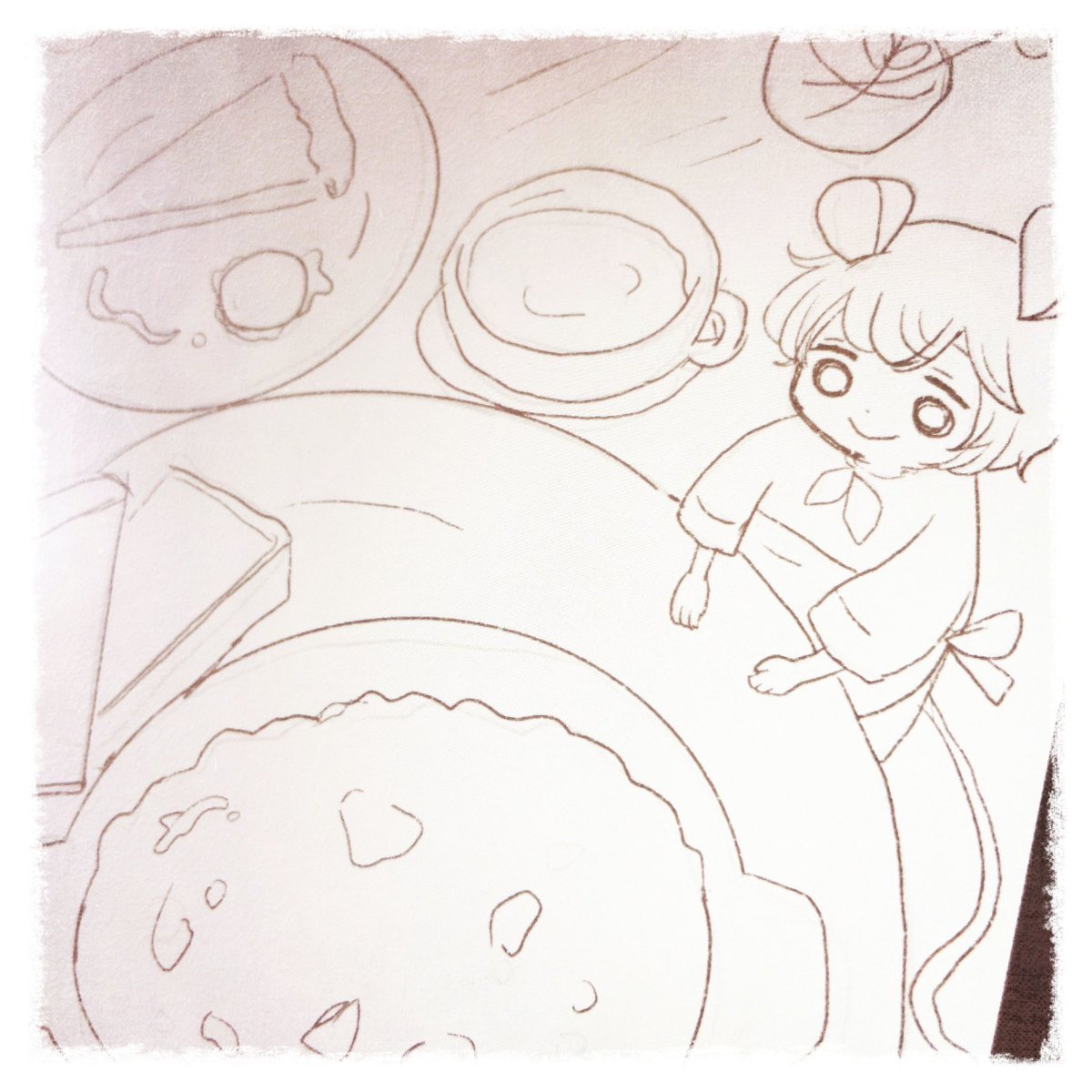 塗り塗り…!!🥖🍅
 #ガチ制作会 