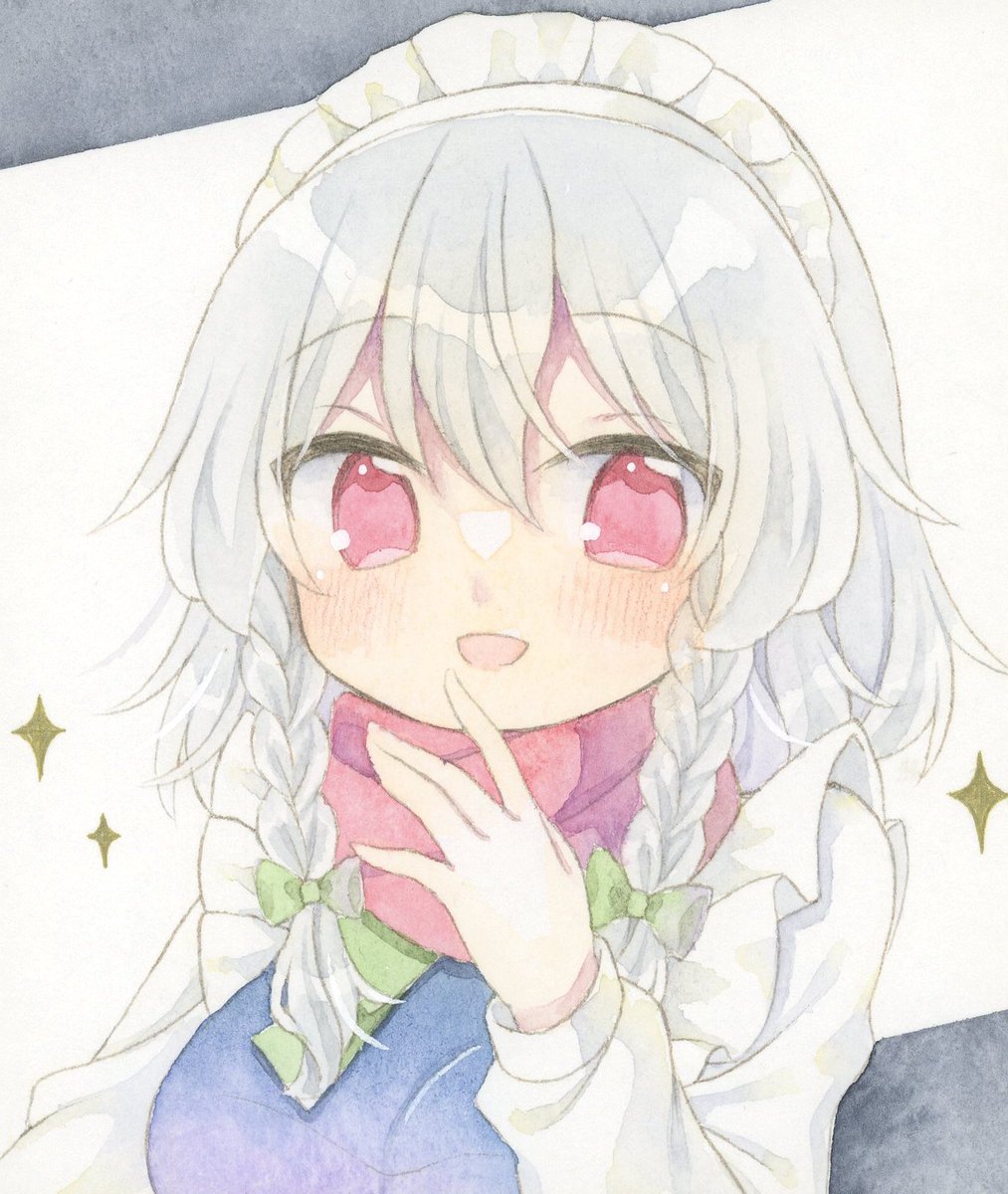 十六夜咲夜 「咲夜さん #東方Project 」|藤乃かごめ@2日目西い35bのイラスト