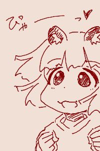 ちかごろのらくがき1 髪切った?