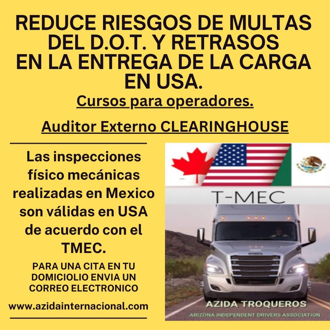 azida_org's tweet photo. Amigo transportista la seguridad en las carreteras del Estado de Arizona es una prioridad. Las regulaciones @FMCSA son estrictas título 49 CFR 396 evita que te pongan fuera de servicio por fallas mecánicas. https://t.co/waRjl2CBdK