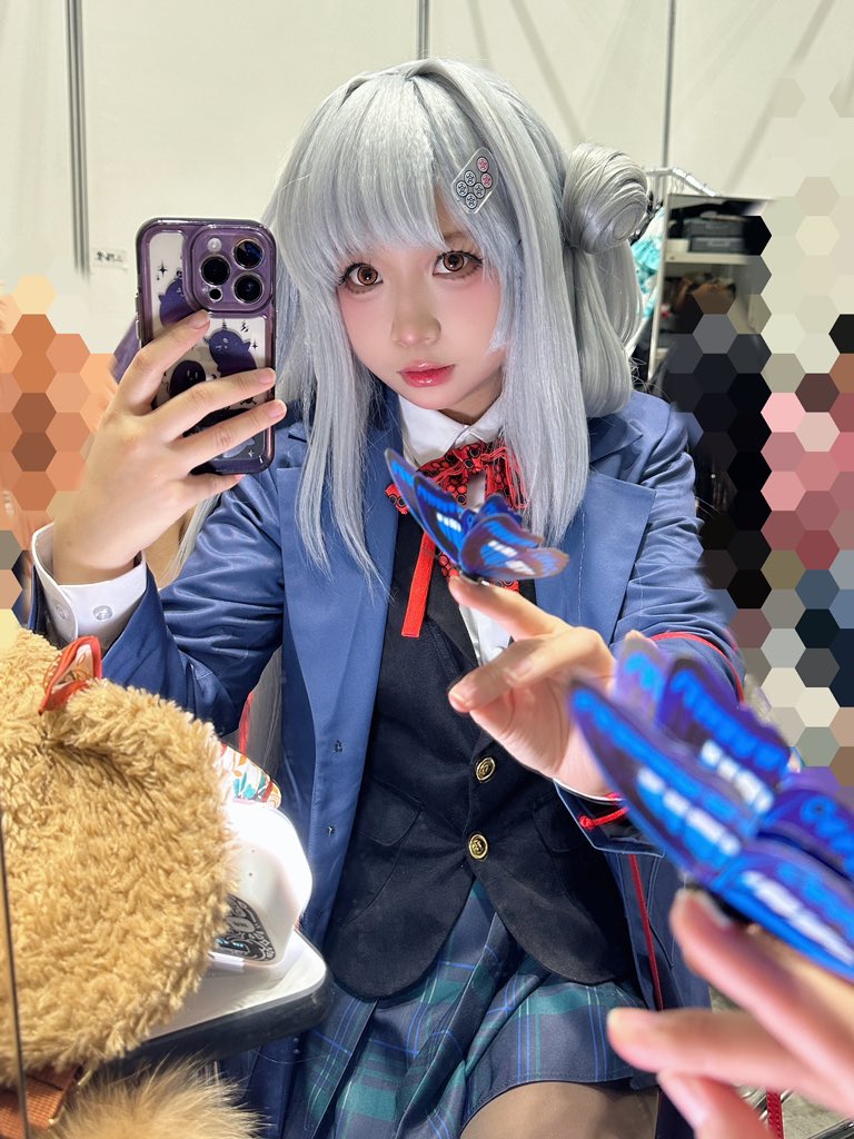 toritor99's tweet photo. “全部ちょうだい”

八木唯

今日はCMお遊びに来てくれましたか~？私のこと見受けでますか？(*'▽'*)

#雀魂  
#Yostar
#C103 https://t.co/B3ZqysslTG