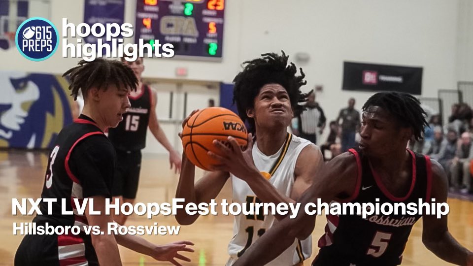 After starting off slow, Hillsboro got it going in the second and held on late to beat Rossview in this year’s @NXTLVLNSH championship. Check out the full highlights from the Burros’ 59-54 win here: youtu.be/RP45yDkBYM0?si…