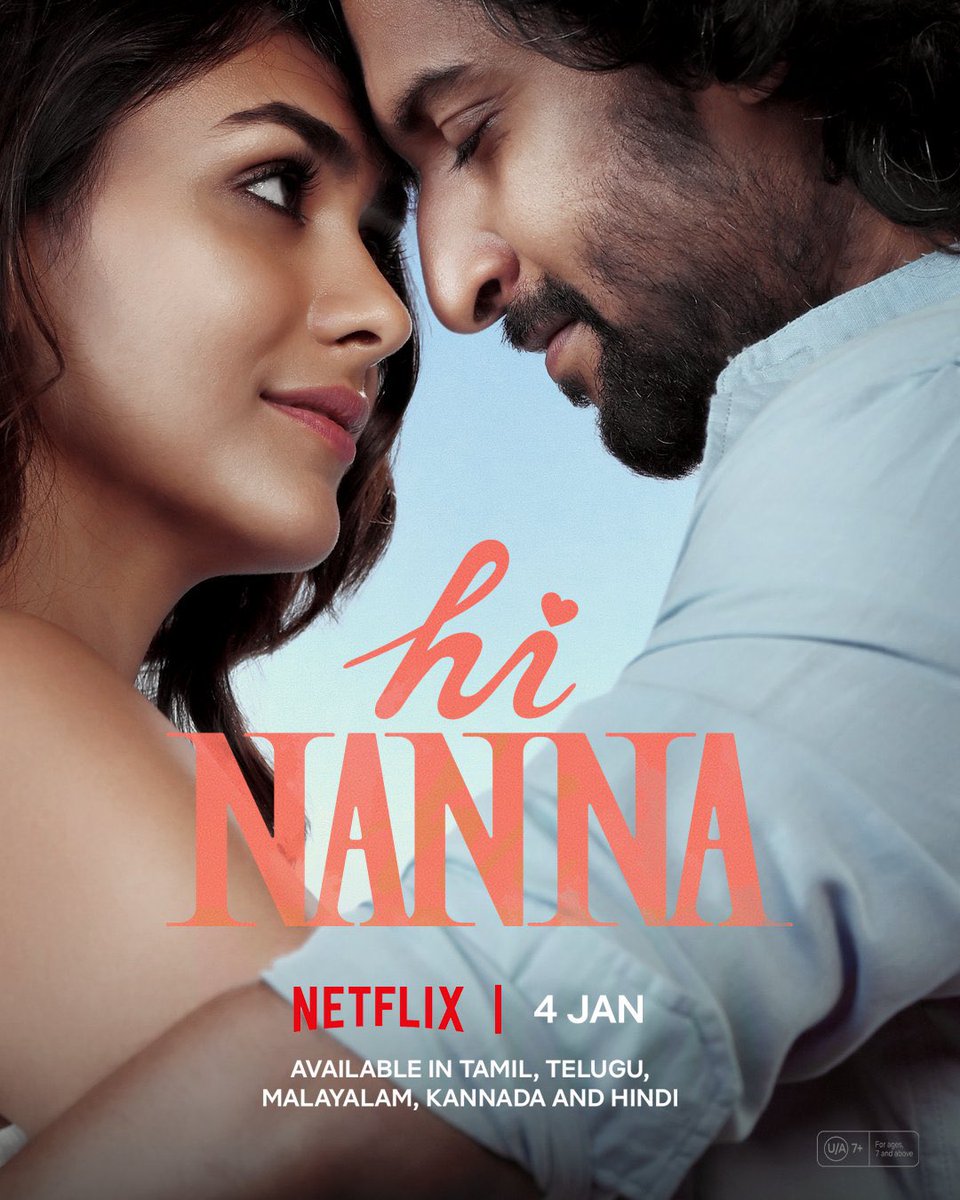 #StreamingUpdate🔔

#HiNanna will be streaming from 4th Jan  on #Netflix 

Audio available  in Telugu, Tamil, Malayalam, Kannada and Hindi

#HiNannaOnNetflix
#cinemaaghar