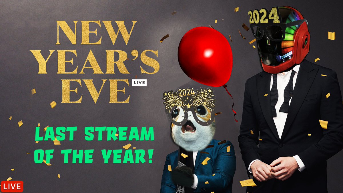 maveroth's tweet photo. The last 24 hour stream of the year starts now! Join me for some epic games & giveaways as we wrap up this legendary year together! It's been a crazy ride so far and I can't wait to see what 2024 brings us!
https://t.co/DS6BNiUh2a

#playingwithviewers #TwitchStreamers #twitchaffiliate #Fortnite #EpicPartner #AmongUs #MarioKart #SuperSmashBros #Piano #music #anime