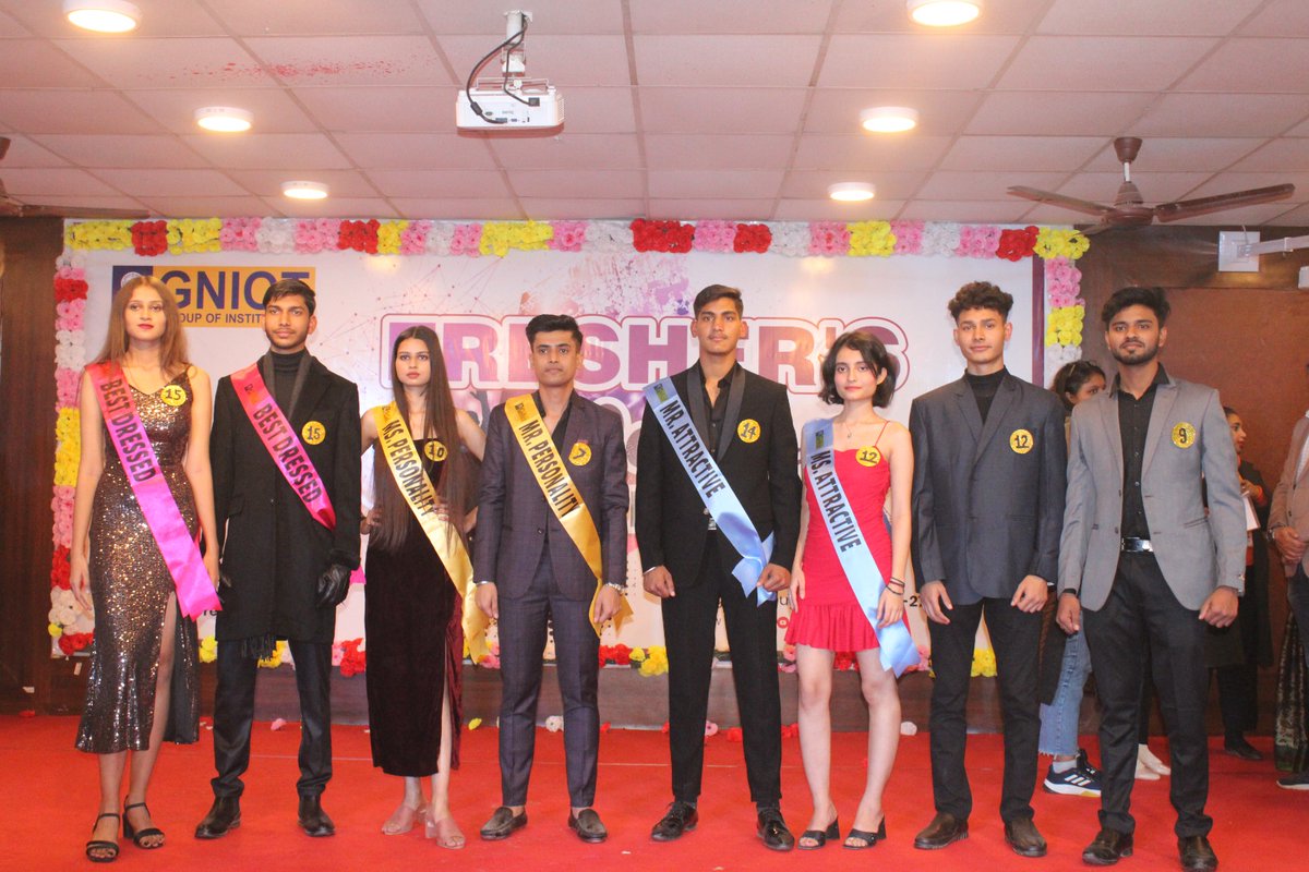 GNIOTCollege's tweet photo. In association with the Cultural Club, #AAGHAAZ 2023, the #Freshersprogram at Greater Noida Institute of Technology (Engineering Institute), bore witness to a heartfelt welcome extended to https://t.co/0PPmfiaIsM 1st Year students, Groups A & B and MCA on 21st December 2023. https://t.co/kQmVIkZm4O