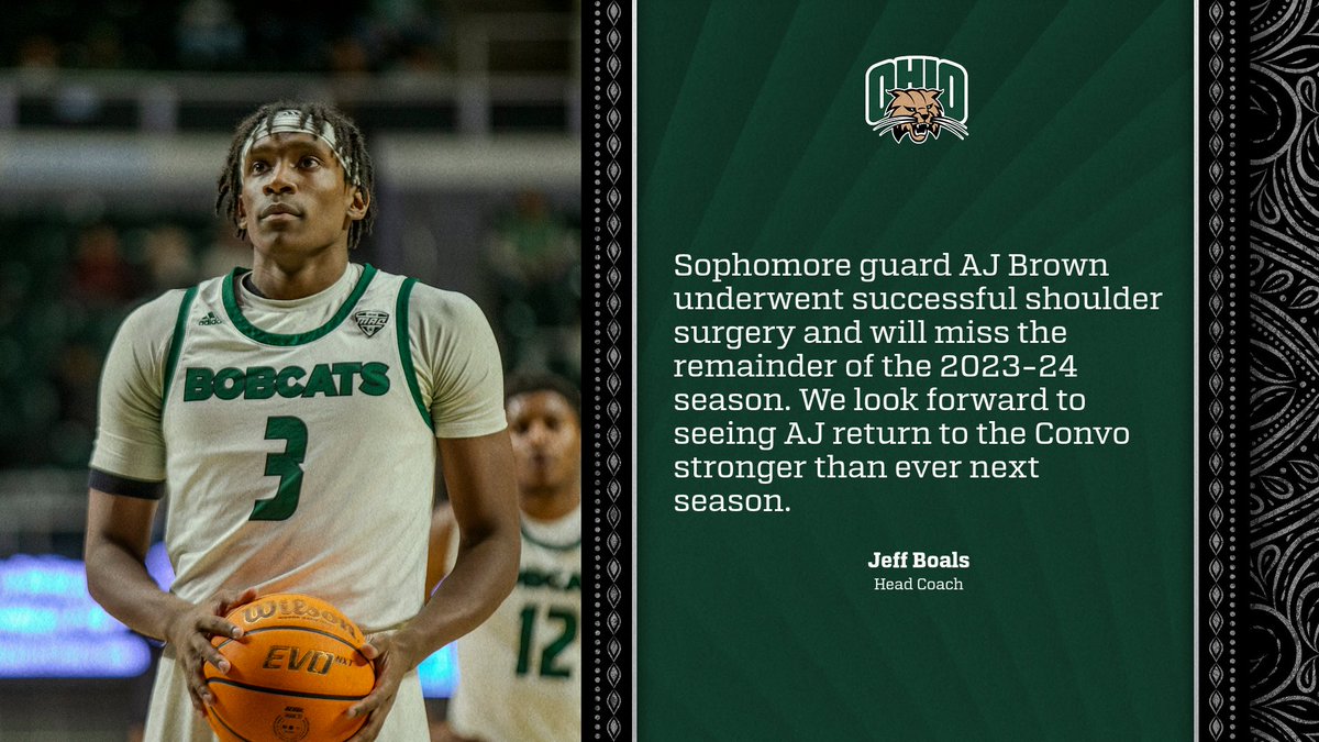 OhioMBasketball's tweet photo. An update on AJ Brown ⬇️ https://t.co/pzvLoNZqc6