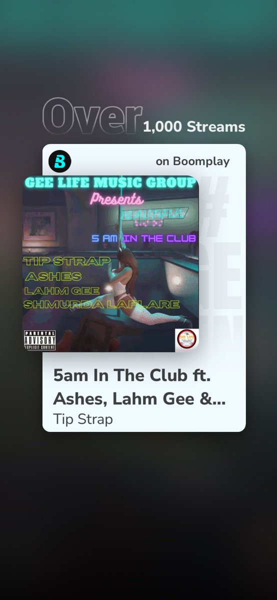 tipxtrap's tweet image. ‘5am In The Club’ hit four digits @Boomplay💿📀 Tap in the link 🔗 below 👇🏽 to listen 🎧 enjoy 😉 &amp;amp; share ✈️

boomplay.com/share/music/15…

#GeeLifeMusic #5amInTheClub Davido | Tems | Kendrick | Ice Prince | Joe Boy | Ola of Lagos | Vector | Flavour | Naira | Cardi | Remy Ma | jcole