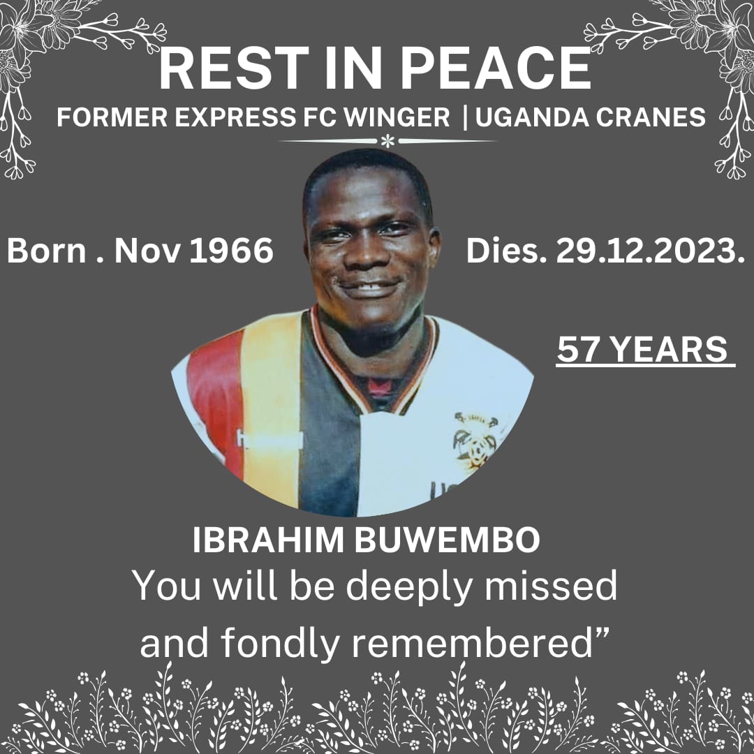 bendizhodouglas's tweet photo. A Ugandan football star Ibrahim Buwembo has hanged his boots & jersey.
Thank you for your services sir.
To the film fraternity, this is the father of scriptwriter Waheedah Mwangale a.k.a Waheedah Powers.
Condolences to the family & friends
#RestinPeaceCaptain
#RestInPeace https://t.co/i3oWsCbjP2