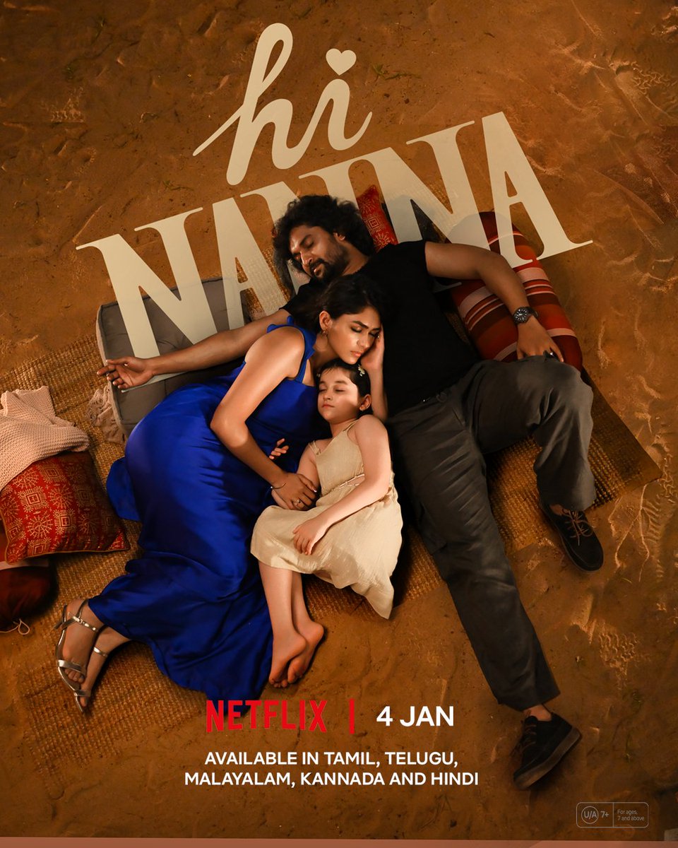 osrupdate's tweet photo. #HiNanna will premiere on Netflix from 4th January. Also in Tamil, Malayalam, Kannada and Hindi. https://t.co/54dqf5BBWh