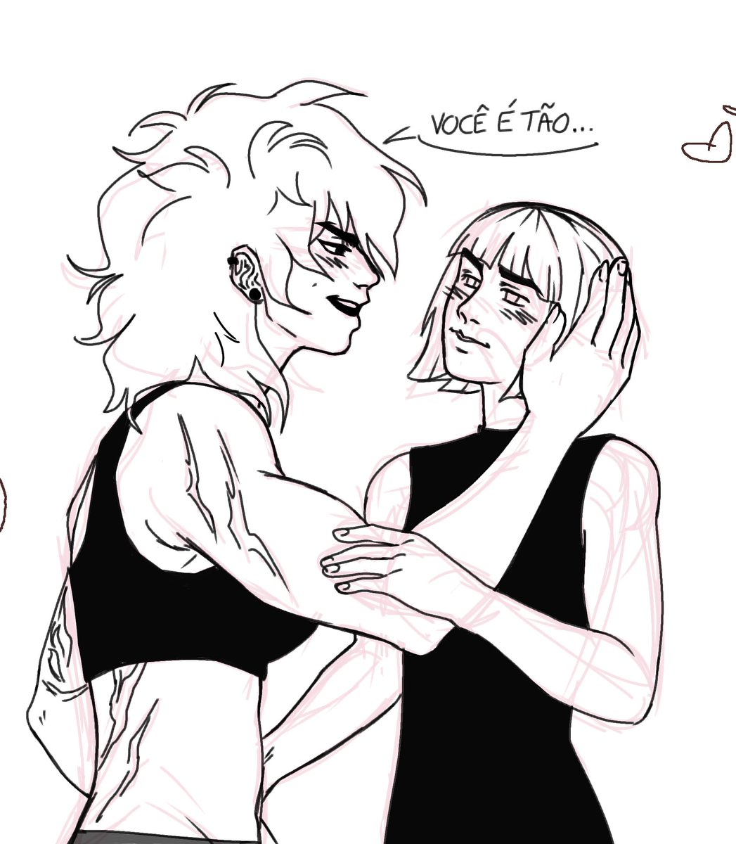 Ktarine_TL's tweet photo. some sketch.. 
just them being silly 🤭

"you are so.." 🍒
.
.
.
#yuri #lesbian #drawings https://t.co/OACB9Y0nIm