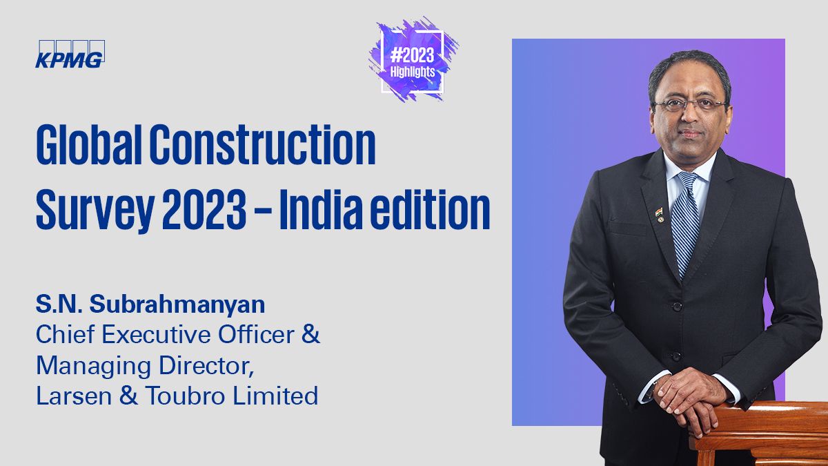 KPMGIndia's tweet image. Thanks to our #digital tools and systems, we now get the benefit of real-time updates, #predictiveforecasting and better collaboration between different teams - together they enable faster decision-making: S.N. Subrahmanyan, CEO &amp;amp; MD, @larsentoubro.