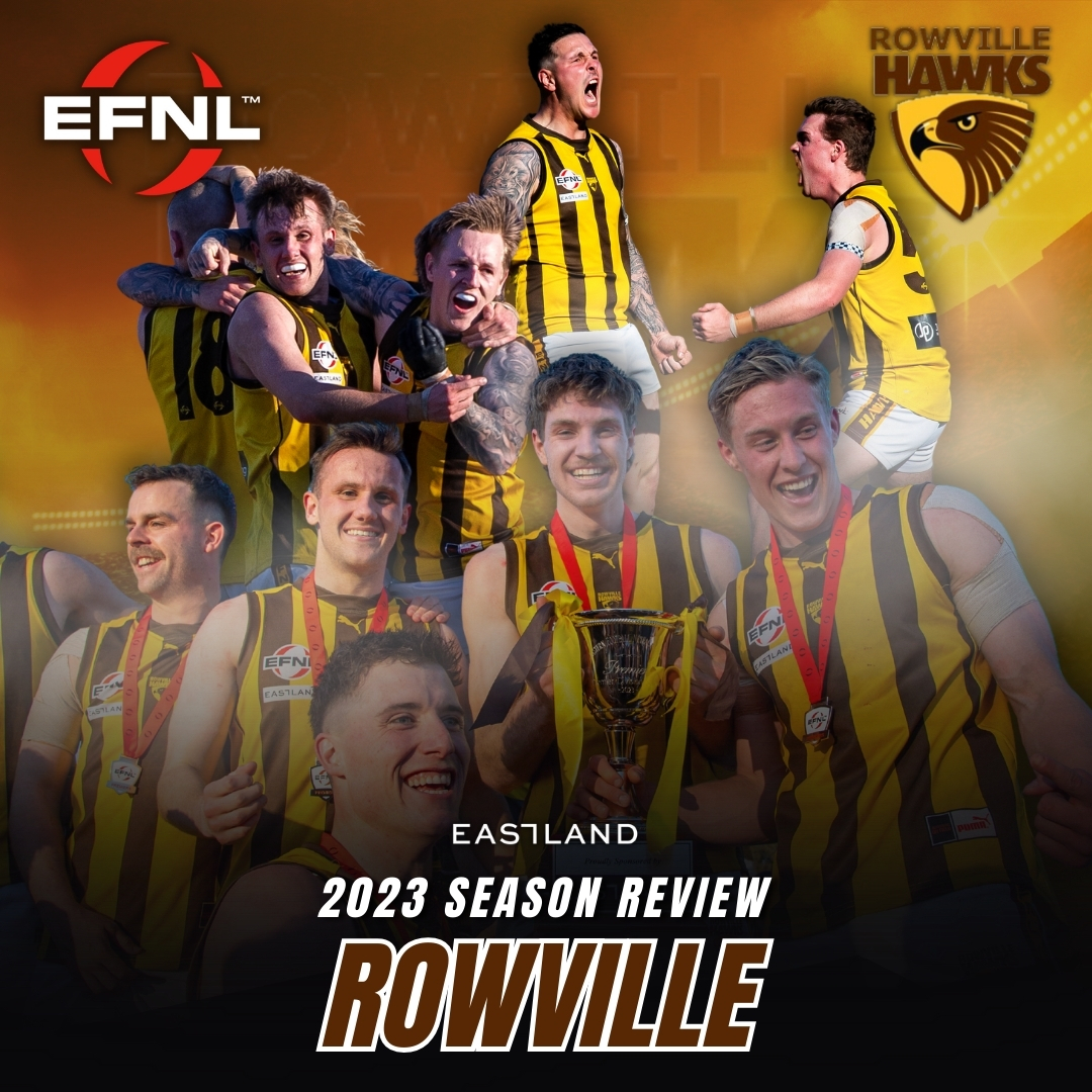 Eastern_FNL's tweet photo. Eastland 2023 Season Review | Rowville
The new Kings of the EFNL, Rowville, bounced back in 2023 to make their second consecutive Grand Final, winning the 2023 Premier Division Senior Men’s Premiership.
Read HERE: https://t.co/eQblDNuDCl
#2023 #seasonreview #afl #efnl https://t.co/LJwAzI7MoF