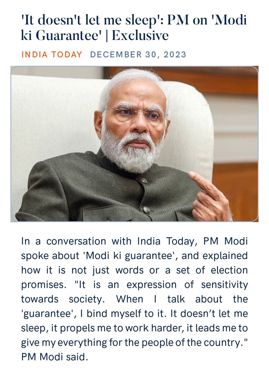 PawanTy85346755's tweet photo. 'It doesn't let me sleep': PM on 'Modi ki Guarantee' | Exclusive 
https://t.co/RO8C7GCtg0

via NaMo App https://t.co/6N8Kfx64GN